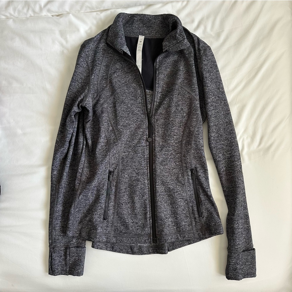 Lululemon Define Jacket – Size 10 – Heathered Black